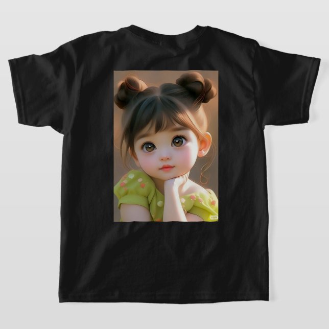 Niedlicher Cartoon T-Shirt (AblageHinten)