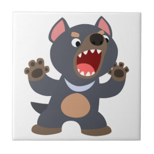 Niedlicher Cartoon Tasmanian Devil Tile Fliese