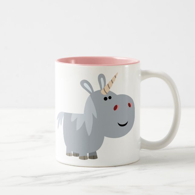 Niedlicher Cartoon Tasse Unicorn (Rechts)