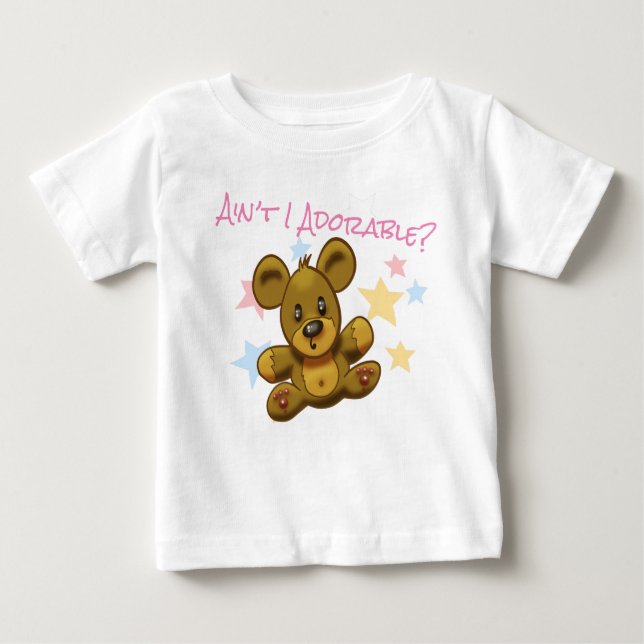 Niedlicher Cartoon Teddy Bear Baby T-shirt (Vorderseite)