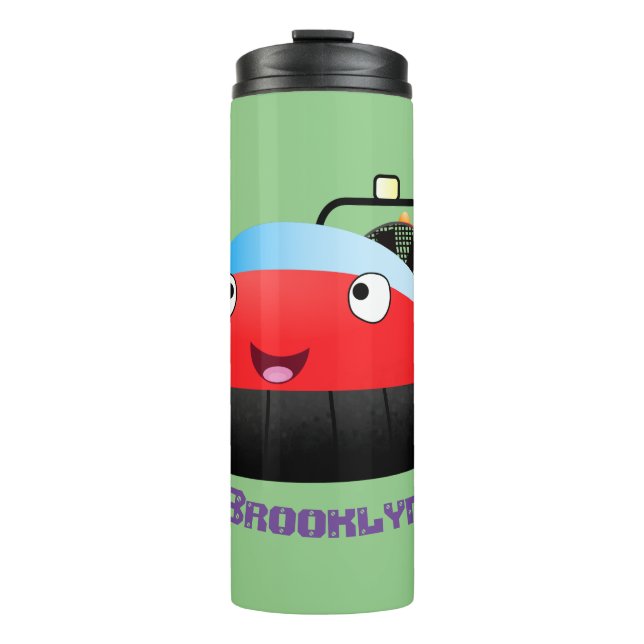Niedlicher Cartoon Thermosbecher (Vorderseite)