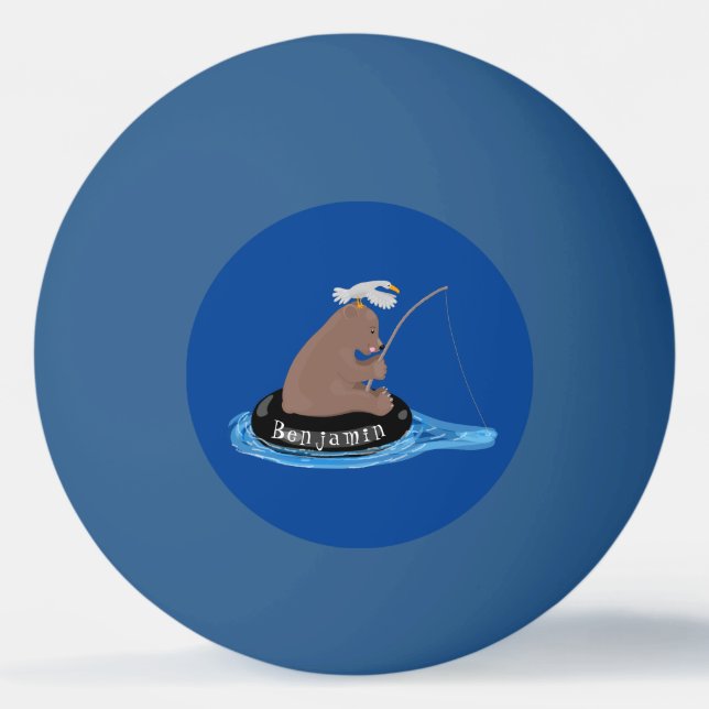 Niedlicher Cartoon Tischtennisball (Vorderseite)