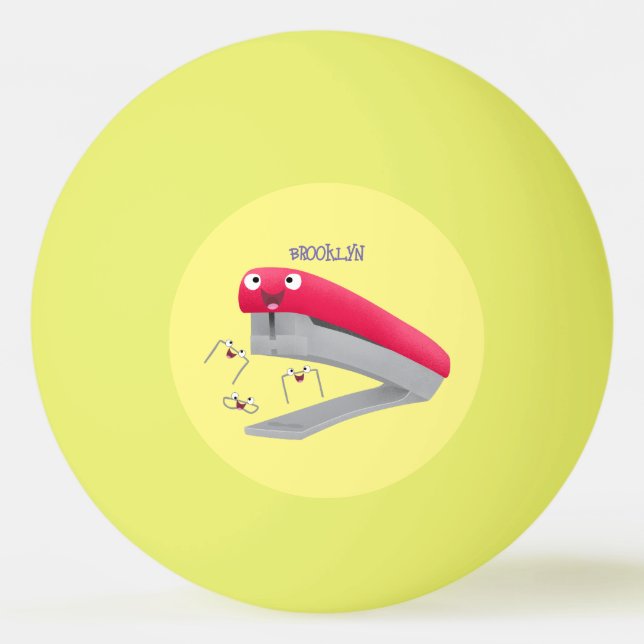 Niedlicher Cartoon Tischtennisball (Vorderseite)