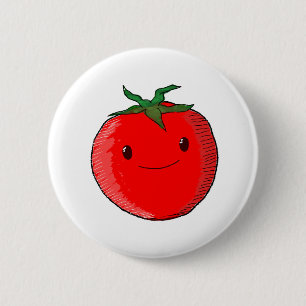 Niedlicher Cartoon Tomato Button