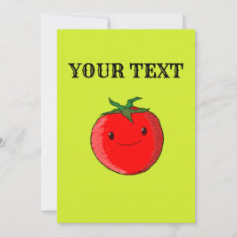 Niedlicher Cartoon Tomato Einladung