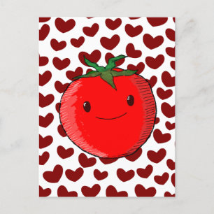 Niedlicher Cartoon Tomato Lover Postkarte
