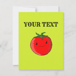 Niedlicher Cartoon Tomato Mitteilungskarte