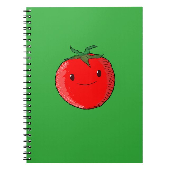 Niedlicher Cartoon Tomato Notizblock (Vorderseite)