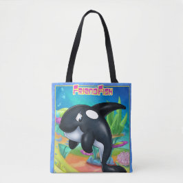 Niedlicher Cartoon Tote-Sack mit Cartoon Wal