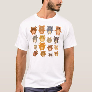 Niedlicher Cartoon trägt Frauen-T - Shirt