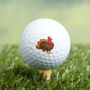 Niedlicher Cartoon Türkei Golfball