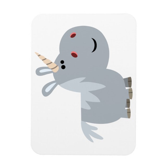 Niedlicher Cartoon Unicorn Flexible Magnet (Vertikal)