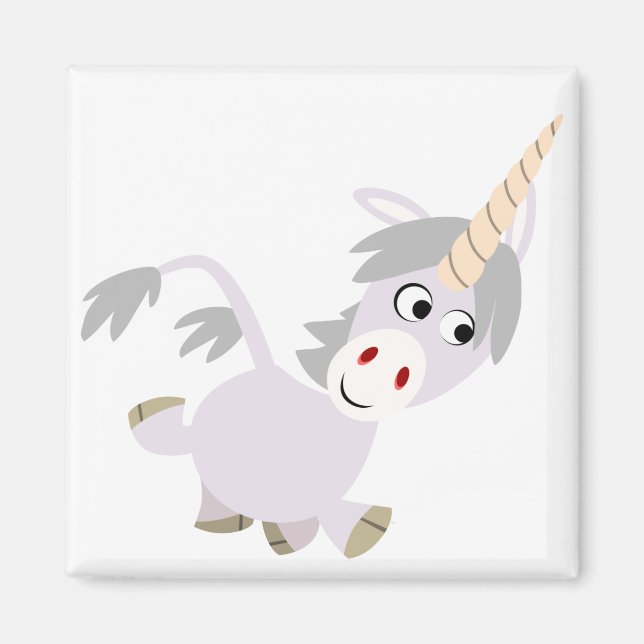 Niedlicher Cartoon Unicorn Magnet (Vorne)