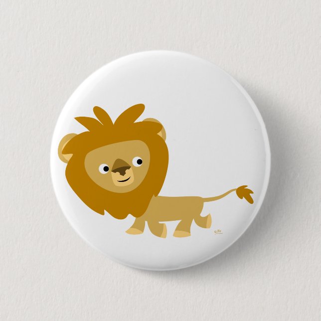 Niedlicher Cartoon Walkman Lion Button Abzeichen (Vorderseite)