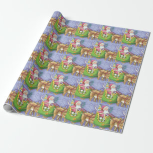 Niedlicher Cartoon Weihnachten Geschenkpapier