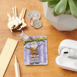 Niedlicher Cartoon Weihnachten, glaube ich an den  Schlüsselanhänger