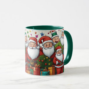 Niedlicher Cartoon Weihnachts-Weihnachtszeit-Tasse Tasse