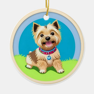 Niedlicher Cartoon-Welpe Keramik Ornament