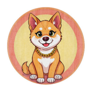 Niedlicher Cartoon-Welpe Schneidebrett