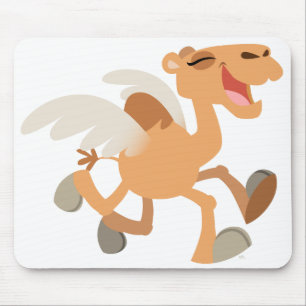 Niedlicher Cartoon Winged-Camel Mousepad