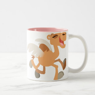 Niedlicher Cartoon Winged-Camel-Tasse Zweifarbige Tasse