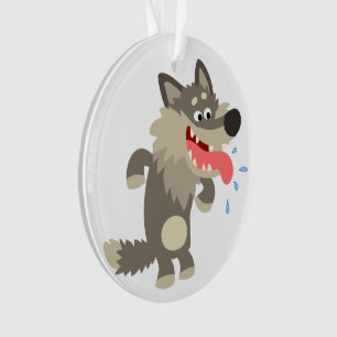 Niedlicher Cartoon Wolf Akrylus Ornament