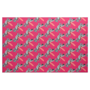 Niedlicher Cartoon Wolf Fabric Stoff