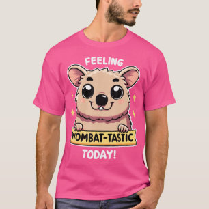 Niedlicher Cartoon Wombat Lover Funny Wombat Austr T-Shirt