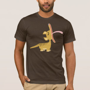 Niedlicher Cartoon Yawning Thylacine T - Shirt