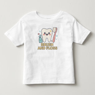 Niedlicher Cartoon - Zahnarzthygiene Kleinkind T-shirt