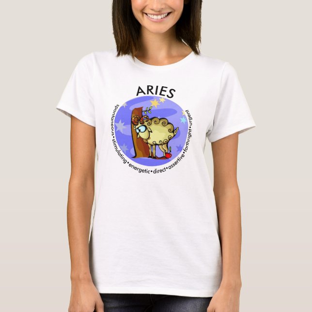 Niedlicher Cartoon Zodiac: individuell anpassbare  T-Shirt (Vorderseite)