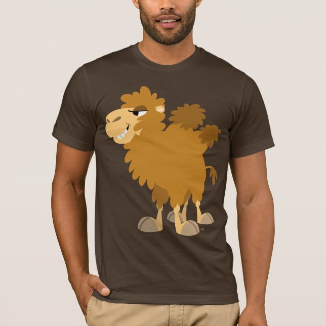 Niedlicher Cartoon Zwei-Humpte Camel-T - Shirt (Vorderseite)