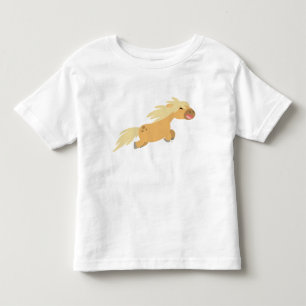 Niedlicher Cartoonpalomino-Pony-KinderT - Shirt