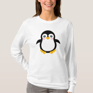 Niedlicher Cartoonpenguin-Entwurf T-Shirt