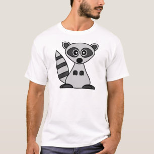 Niedlicher CartoonRaccoon T-Shirt