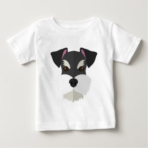 Niedlicher CartoonSchnauzer! Baby T-shirt