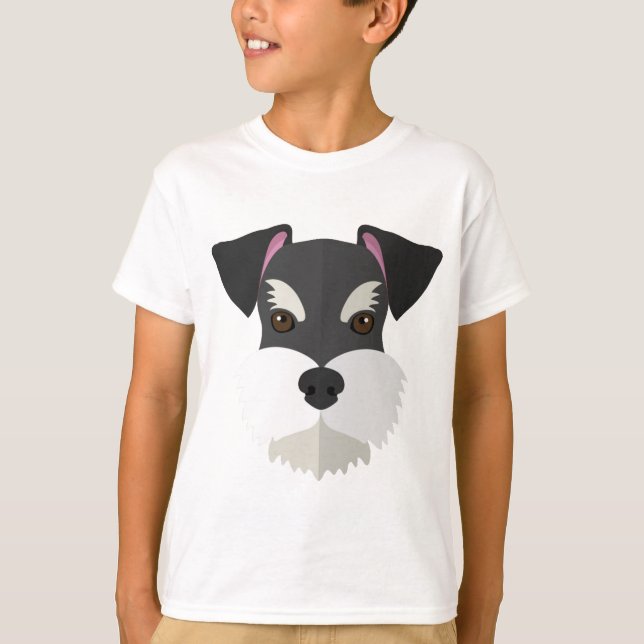Niedlicher CartoonSchnauzer! T-Shirt (Vorderseite)