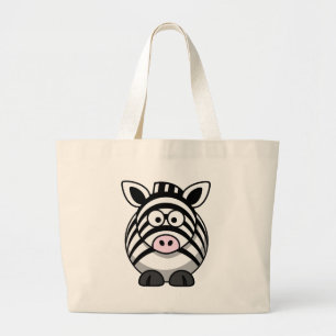 Niedlicher CartoonZebra Jumbo Stoffbeutel
