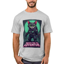 Niedlicher Cat Astronaut T - Shirt - Abenteuer ber