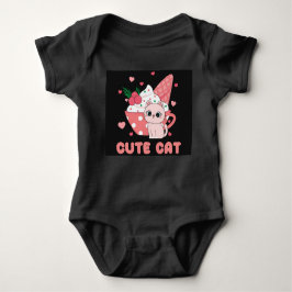 Niedlicher Cat Baby Bodysuit Baby Strampler
