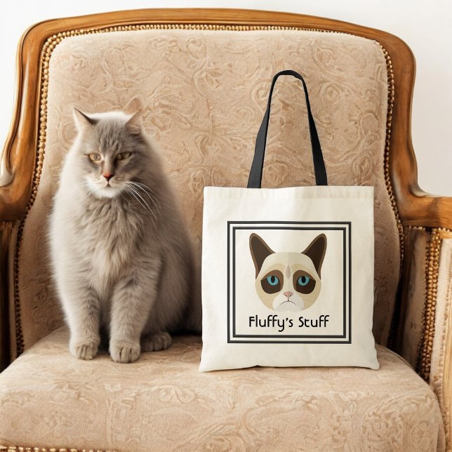 Niedlicher Cat Cartoon Moderne Heimreise Tragetasche (A perfect tote bag for the on-the-go cat!)