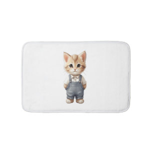 Niedlicher Cat Classic T - Shirt Badematte