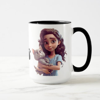 Niedlicher Cat Coffee Cup für Kinder Tasse
