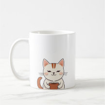 Niedlicher Cat Drink Kaffeekocher Tasse