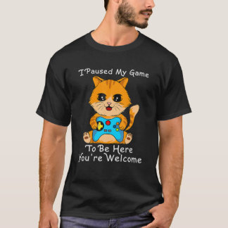 Niedlicher Cat Gamer, ich habe mein Spiel hier geh T-Shirt
