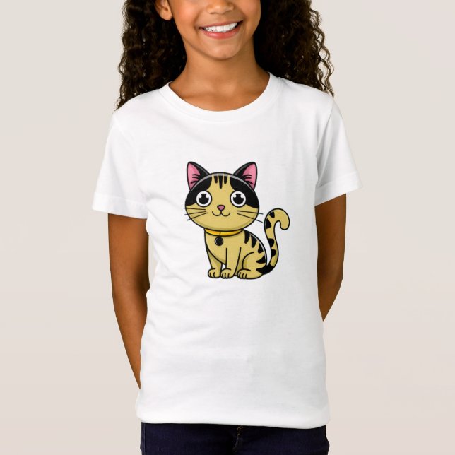 Niedlicher Cat Girls T - Shirt - Adorable und bequ (Vorderseite)
