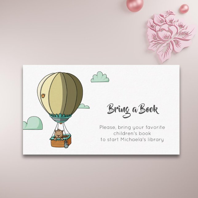 Niedlicher Cat Hot Air Ballon Buchen Begleitkarte (Von Creator hochgeladen)