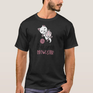Niedlicher Cat Lover Dungeon Meowster Nerdy Gamer T-Shirt