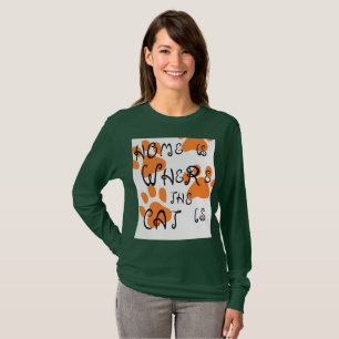 Niedlicher Cat Lover T - Shirt - Feline Inspiriert