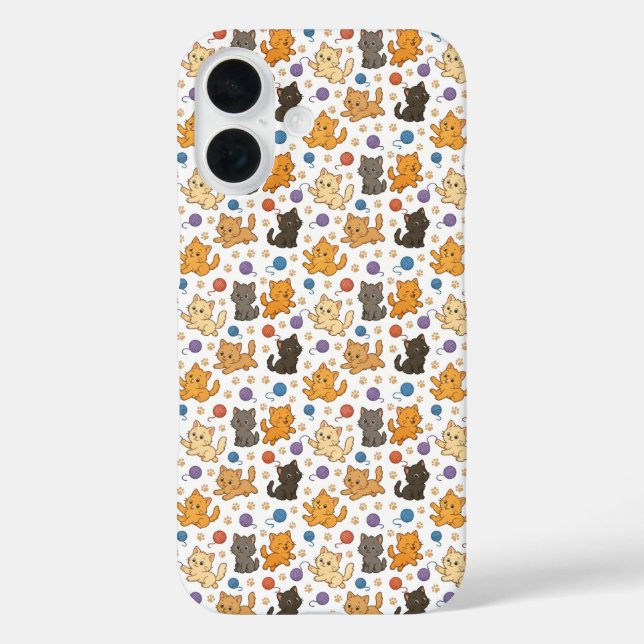 Niedlicher Cat Pattern TelefonCase Case-Mate iPhone Hülle (Rückseite)